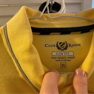 Club Room Yellow Polo Shirt XL